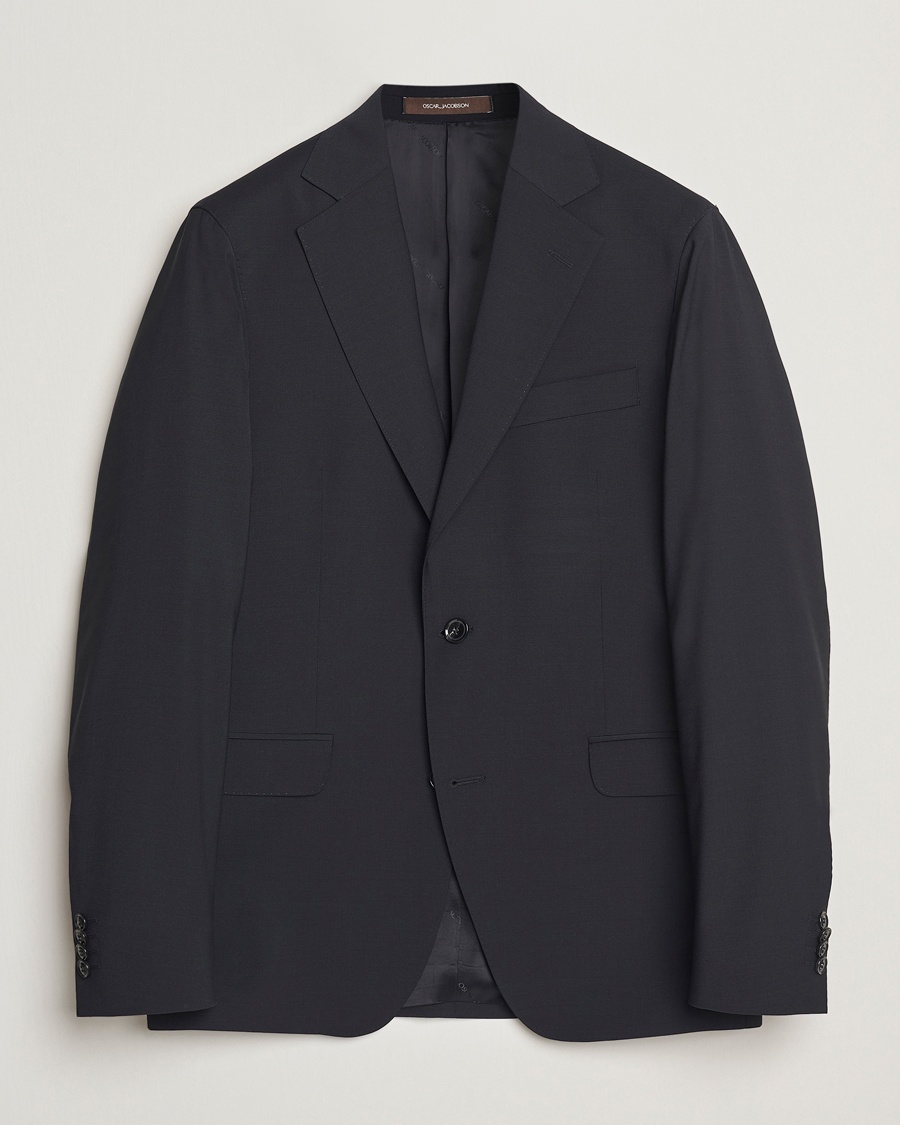 Homme | Business & Beyond - Formal | Oscar Jacobson | Ego Wool Blend Blazer Black