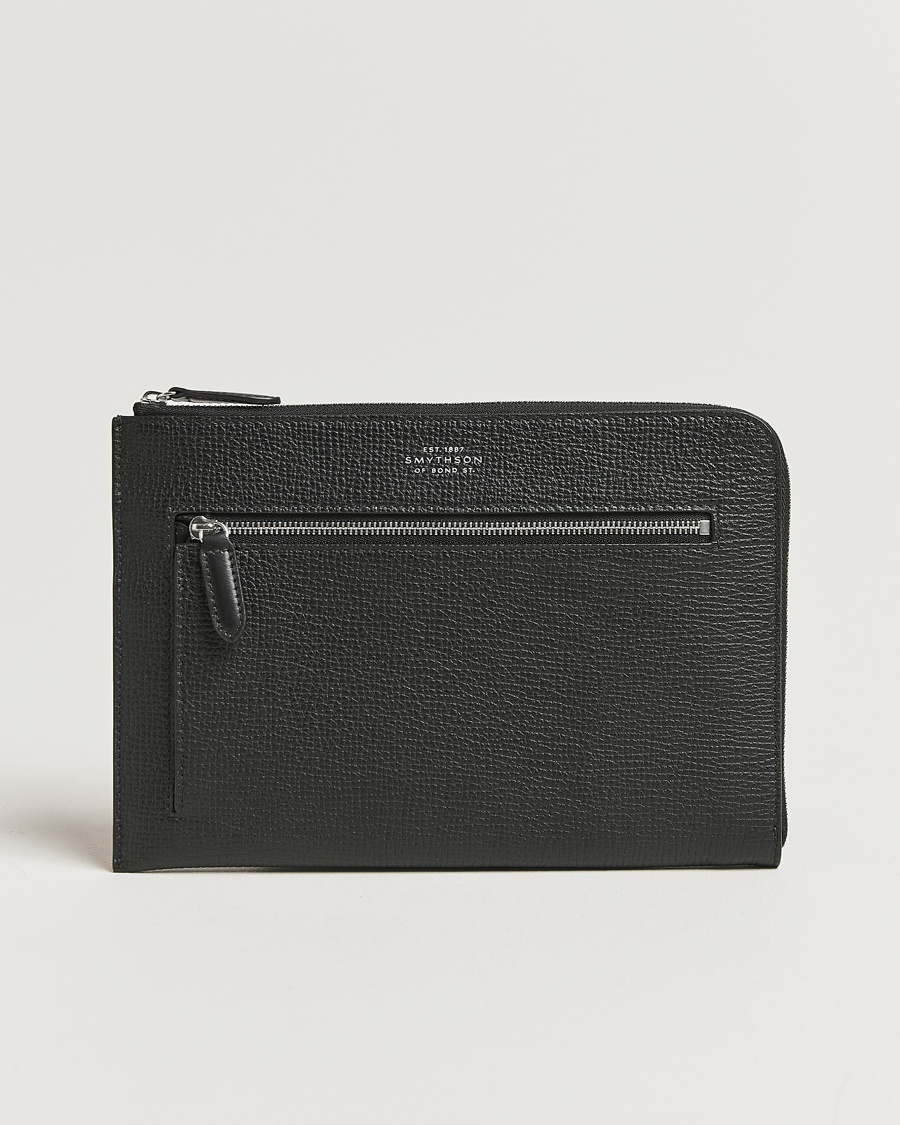 Homme | Porte-documents | Smythson | Ludlow Flat Organiser Pouch Black
