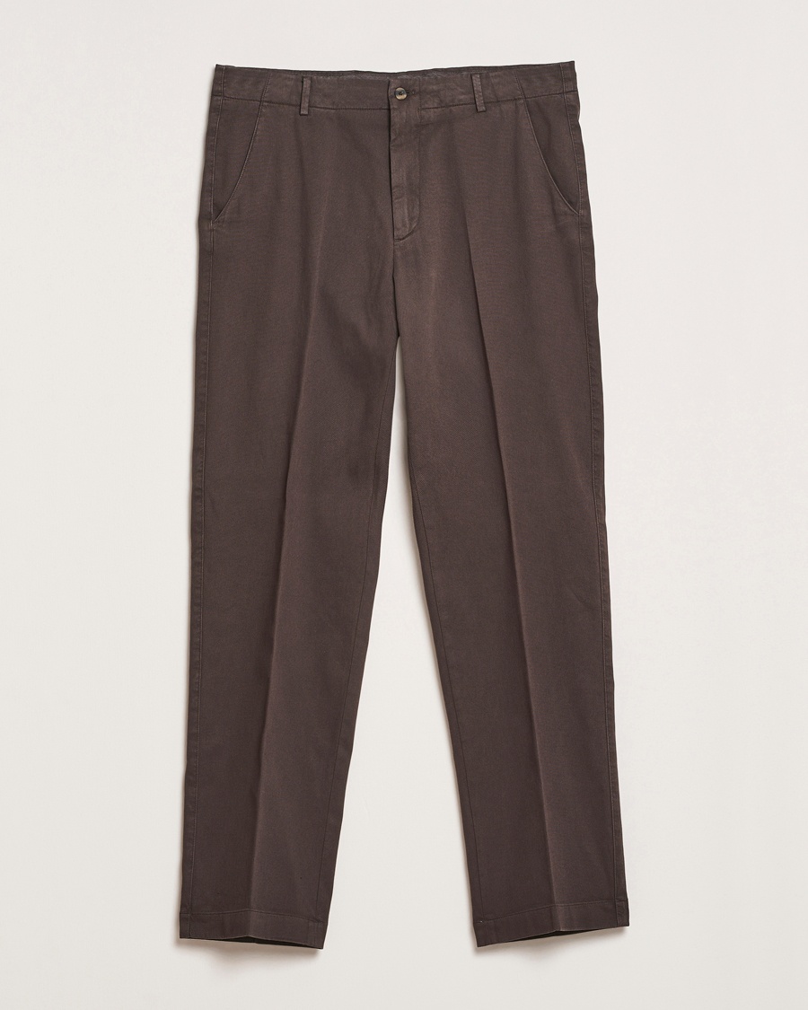 Boglioli Regular Fit Cotton Chinos Brown – Bruin
