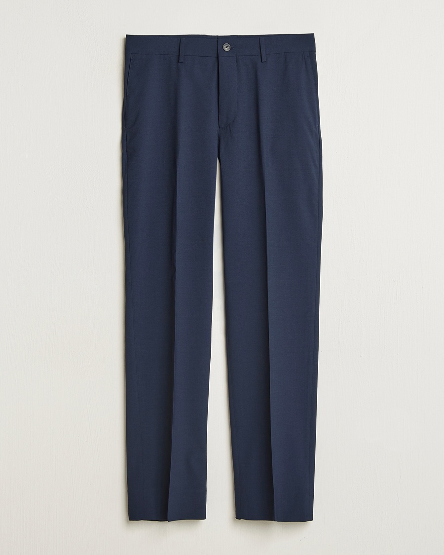 J.Lindeberg Gabi Drape Wool Pants Navy – Blauw