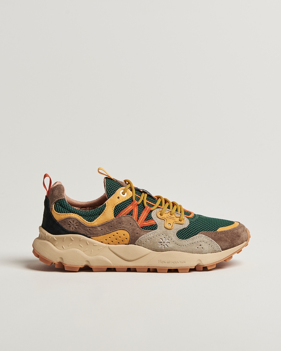 Flower Mountain Yamano 3 Suede/Nylon Mesh Sneaker Multi – Multicolore