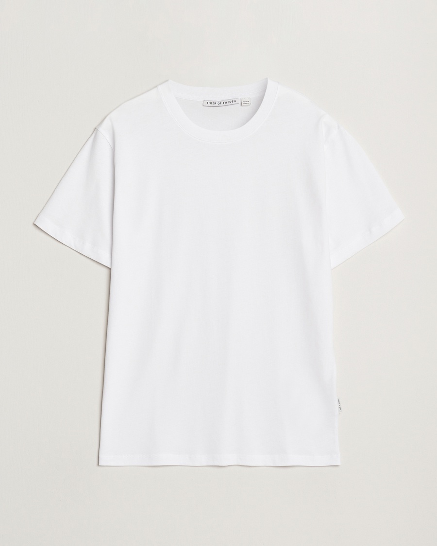 Tiger of Sweden Dillan Crew Neck T-Shirt White – Blanc