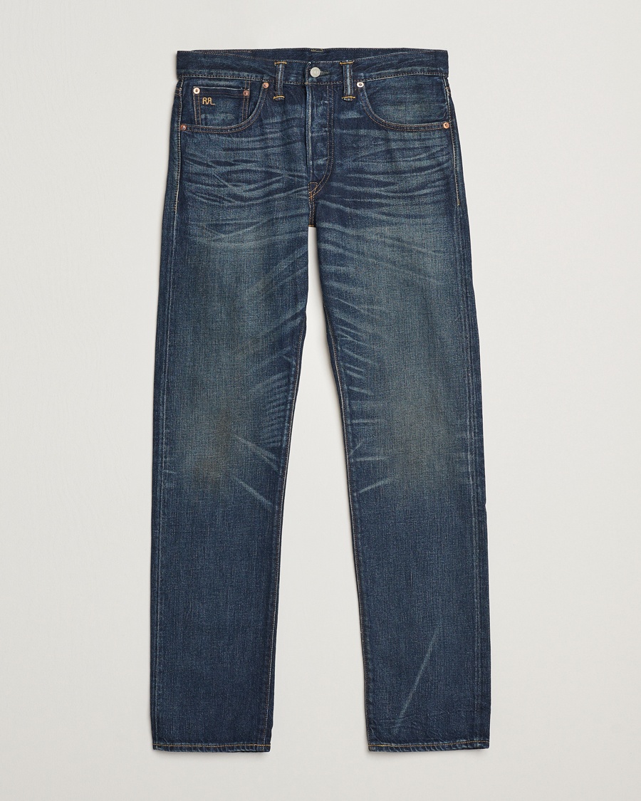 Homme | | RRL | Slim Fit 5-Pocket Denim Ridgecrest Wash