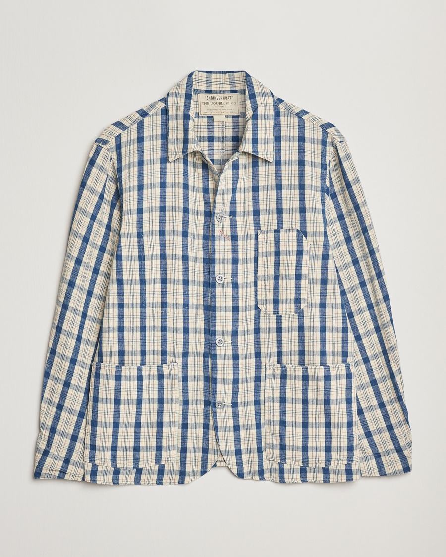 Homme | Vestes Chemise | RRL | Norfolk Shirt Jacket Indigo/Cream Plaid