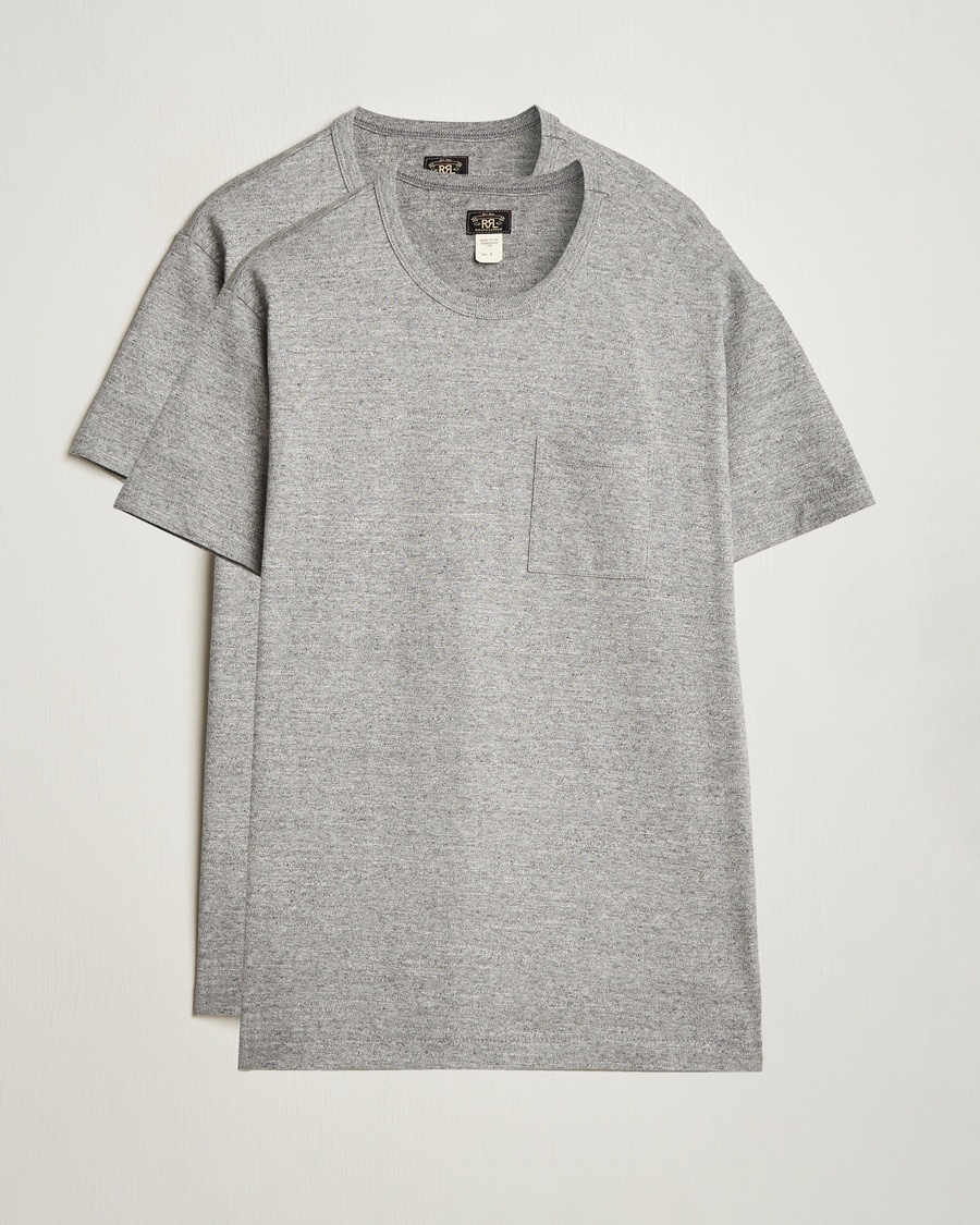 Homme | Multipack | RRL | 2-Pack Pocket Tee Grey Heather