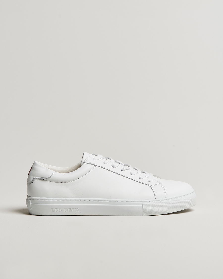 Homme | Baskets Blanches | LES DEUX | Theodor Leather Sneakers White