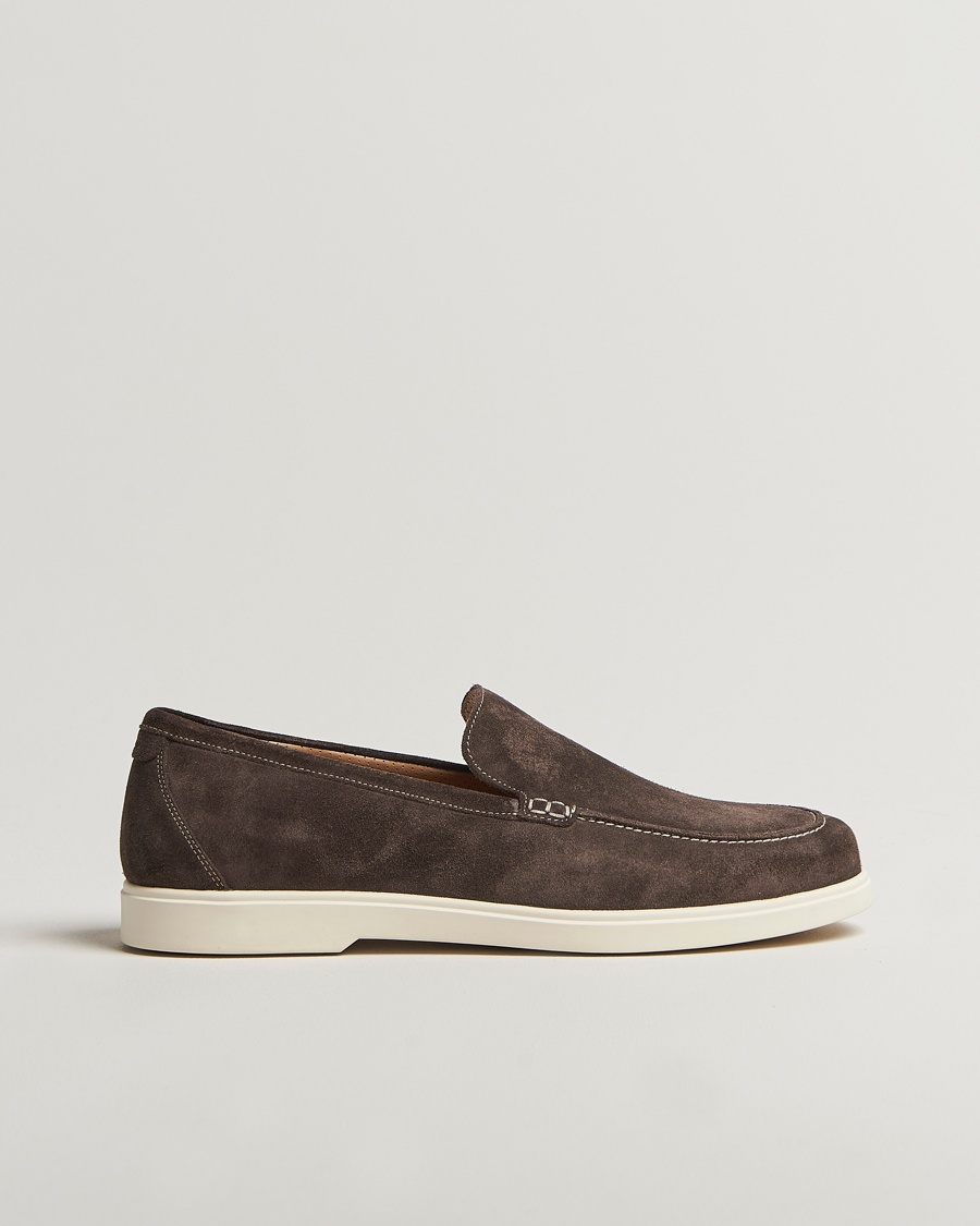 Homme | | Loake 1880 | Tuscany Suede Loafer Anthracite