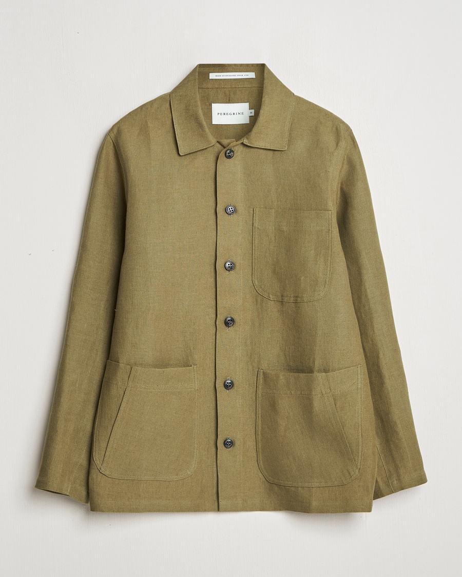Homme | Surchemises | Peregrine | Grange Linen Shacket Khaki
