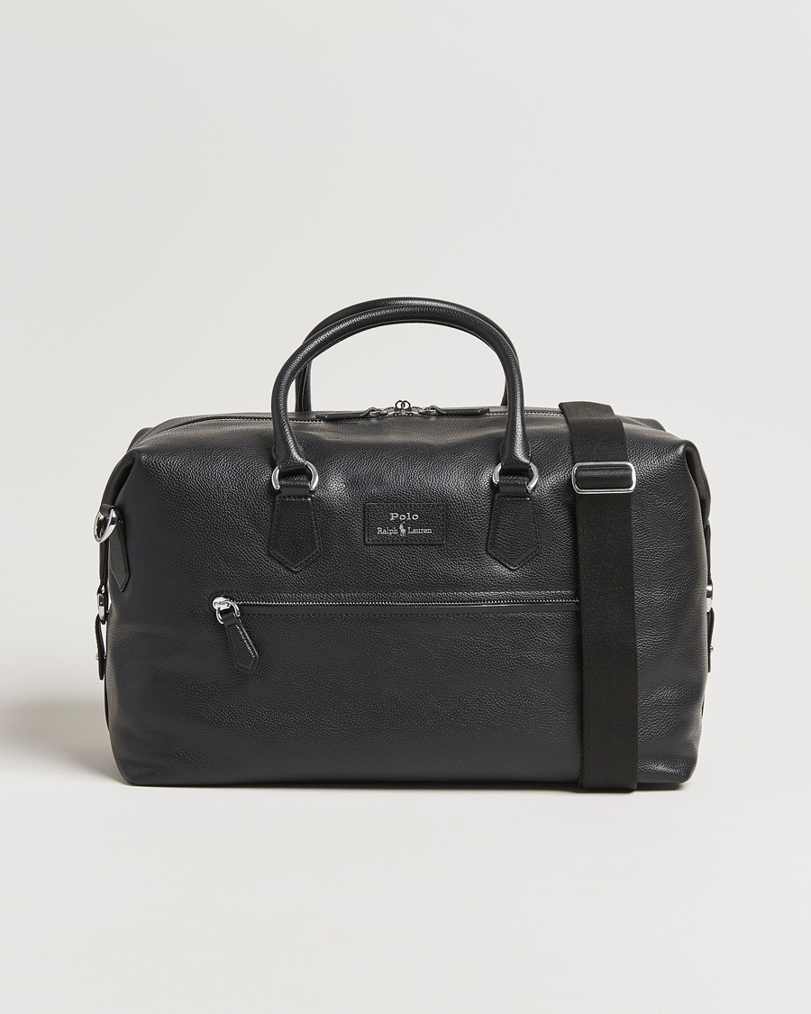 Heren | Accessoires | Polo Ralph Lauren | Weekendbag Pebble Leather Black