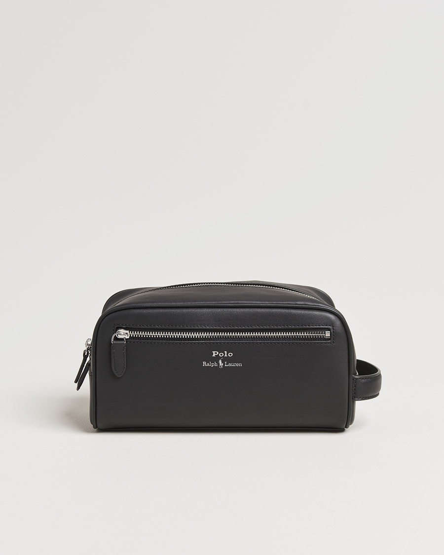 Heren | Accessoires | Polo Ralph Lauren | Smooth Leather Washbag Black