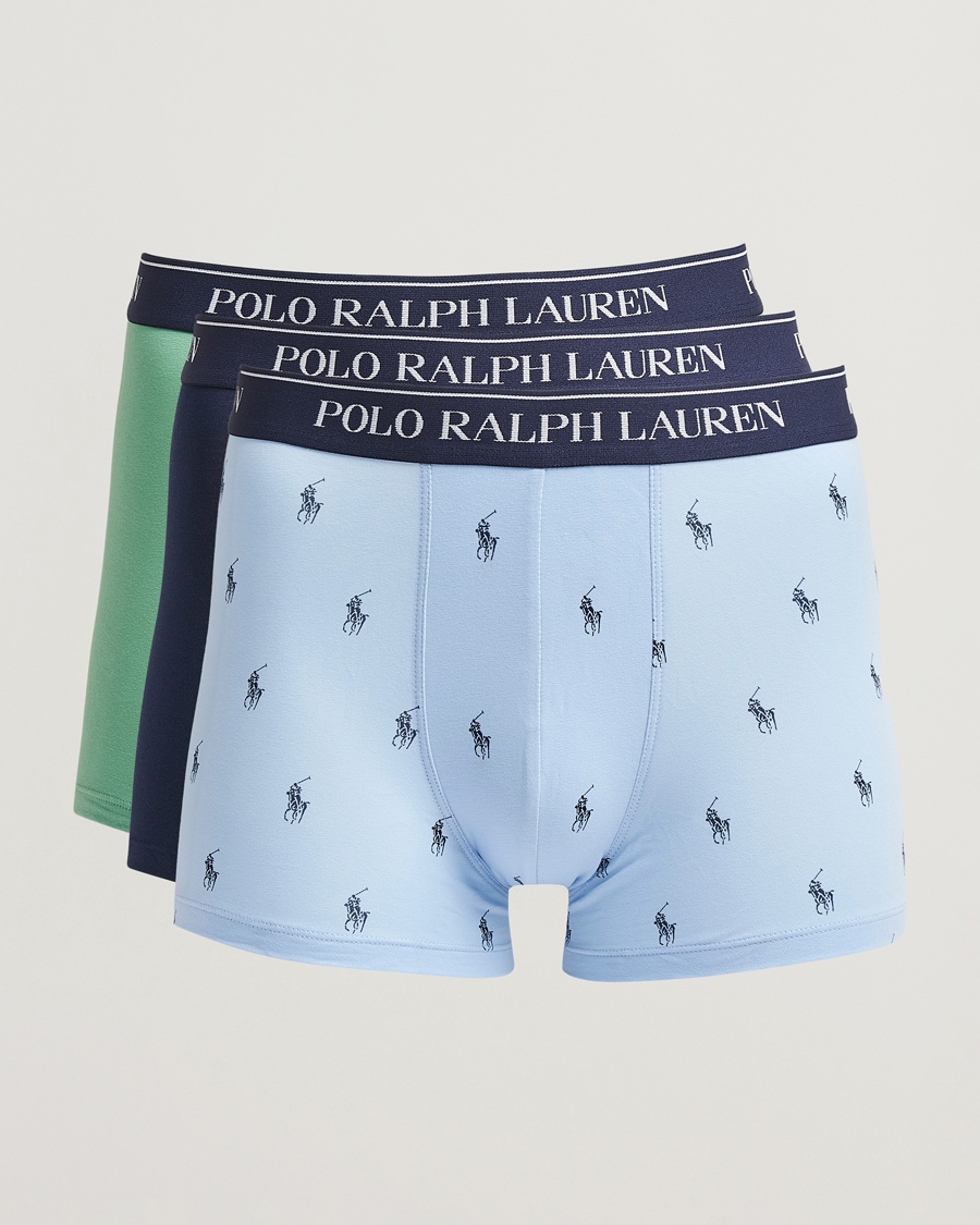 Heren | Ondergoed | Polo Ralph Lauren | 3-Pack Trunk Navy/Green/Blue