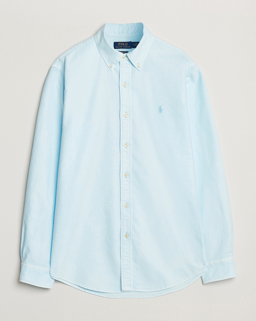 Heren | Overhemden | Polo Ralph Lauren | Custom Fit Dyed Oxford Shirt Sky
