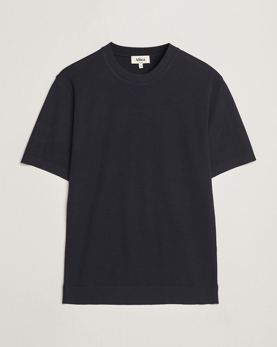 Heren | Carl's Archive 20% | Altea | Jersey Piquet T-Shirt Navy