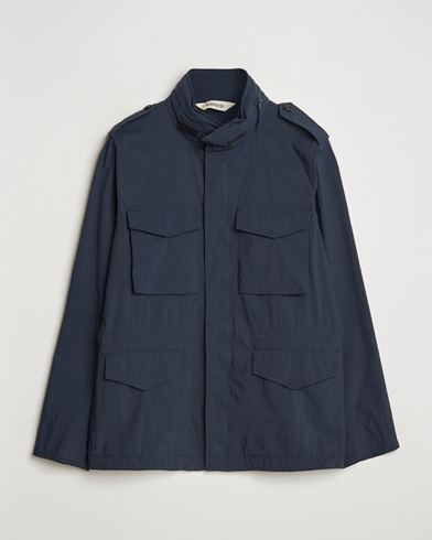 Aspesi Lightweight Cotton Field Jacket Navy – Blauw