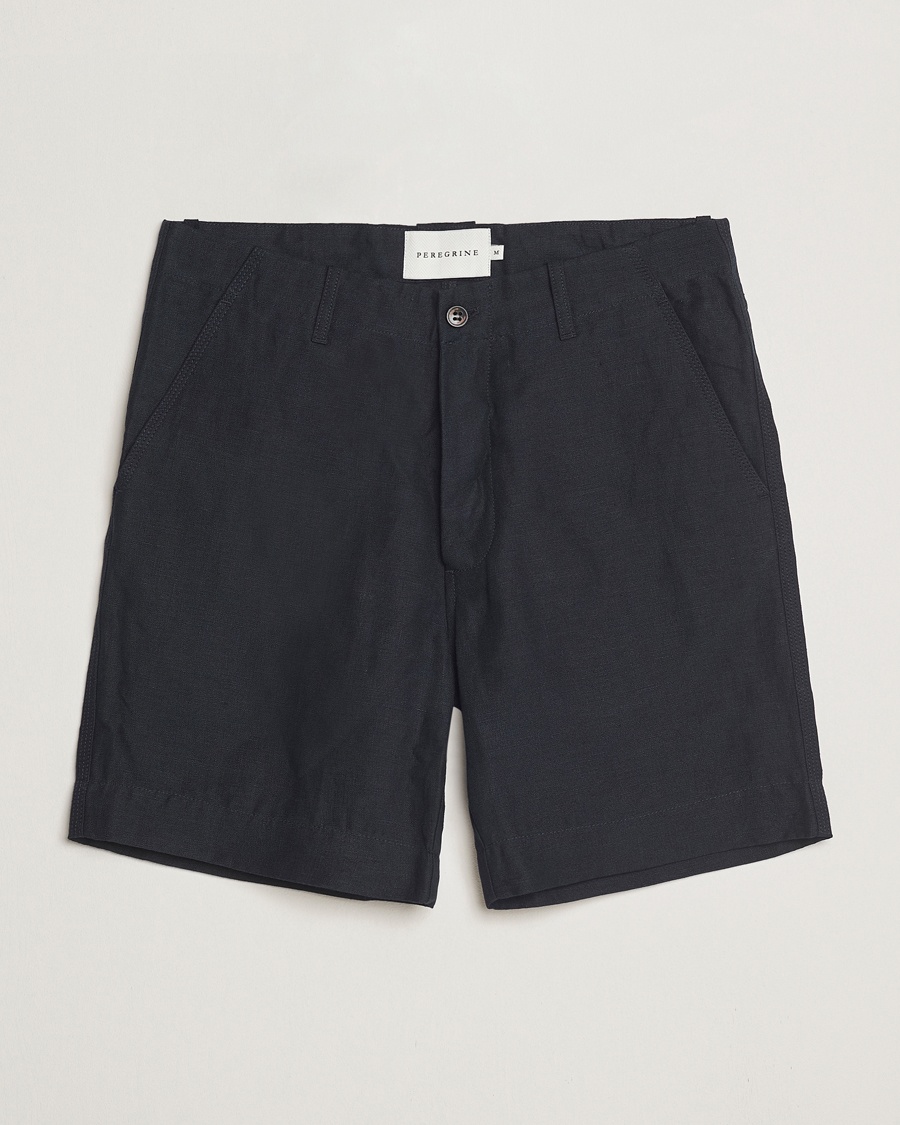 Homme | Shorts En Lin | Peregrine | Grange Linen Shorts Navy