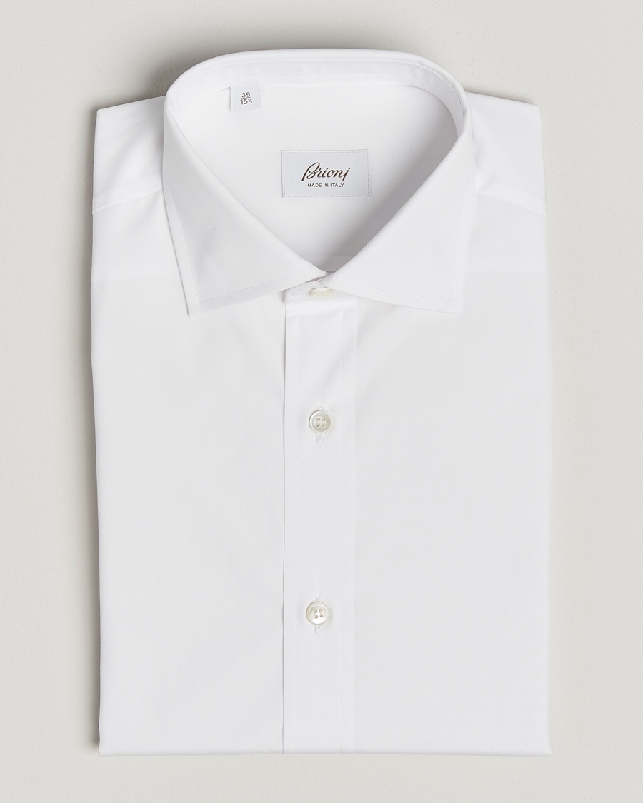 Brioni Slim Fit Dress Shirt White – Blanc