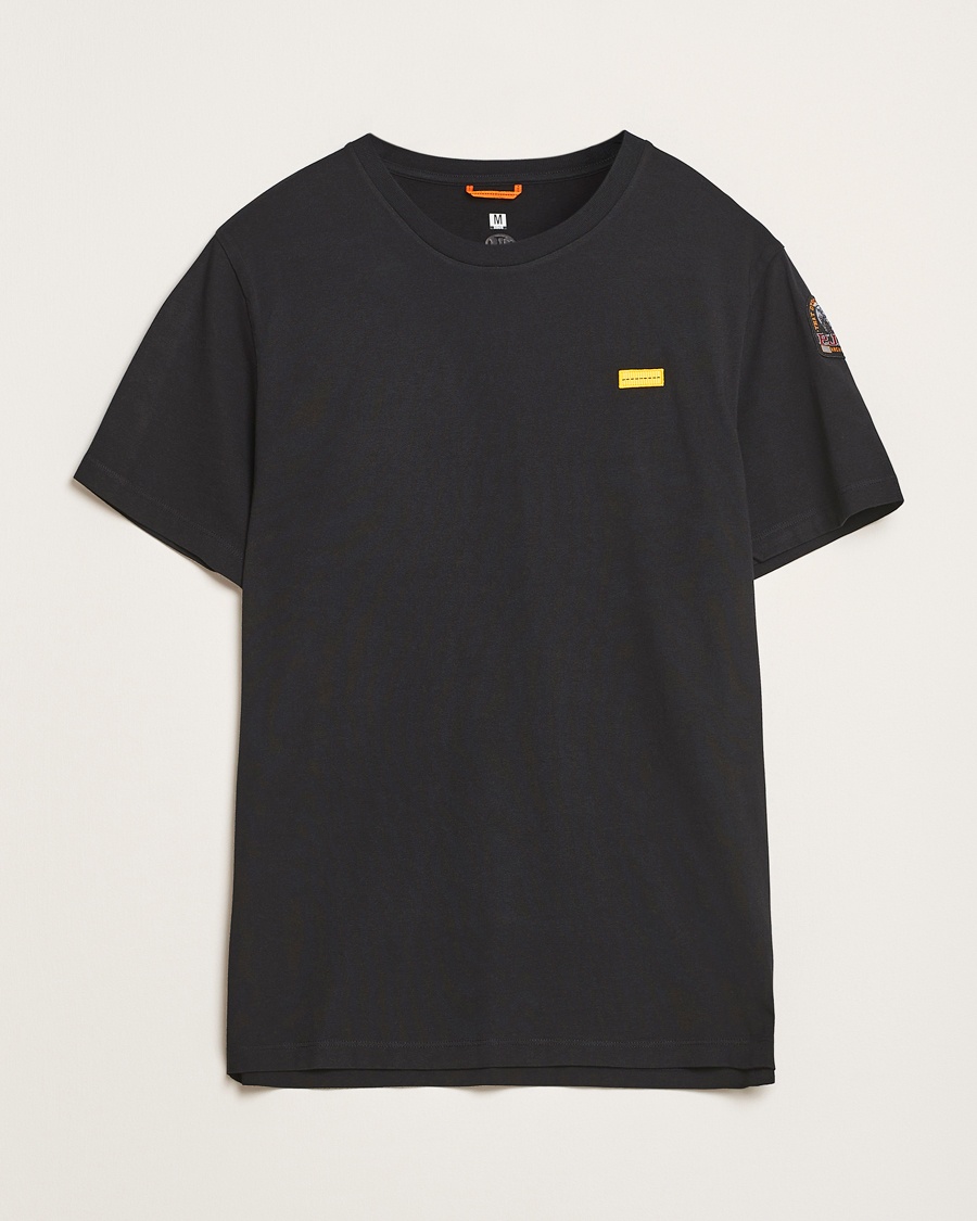 Homme | T-Shirts Noirs | Parajumpers | Iconic Crew Neck T-Shirt Black