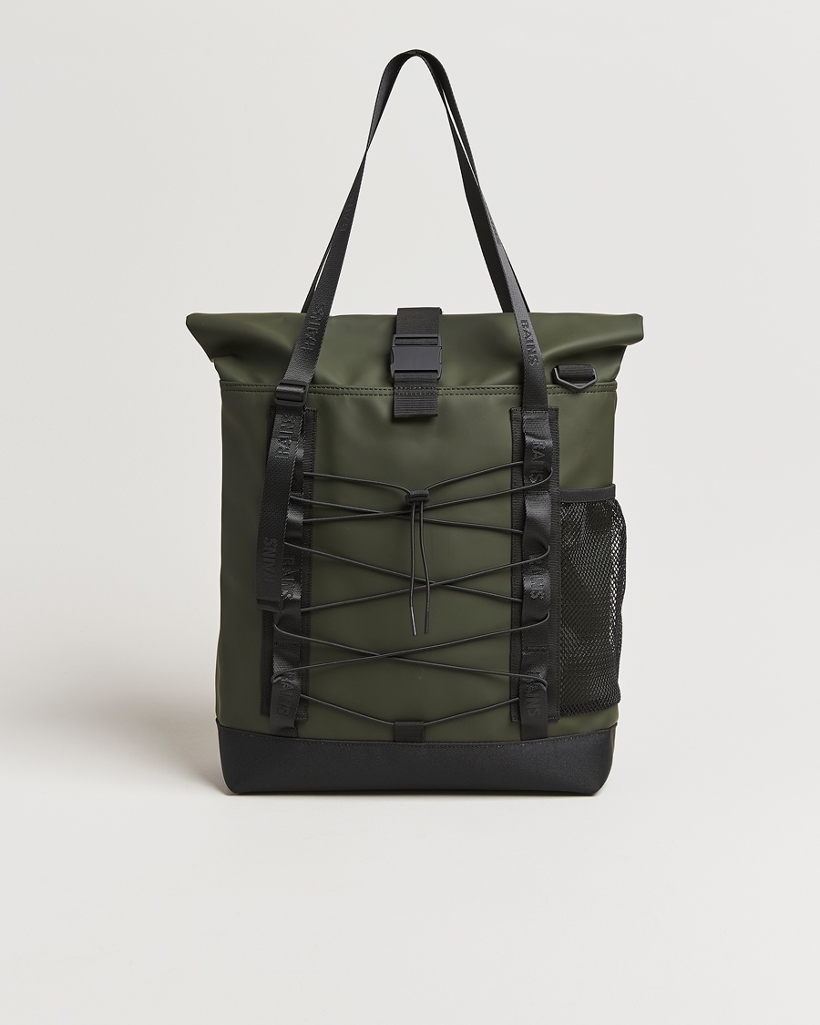 Heren | Draagtassen | RAINS | Trail Rolltop Tote Bag Green