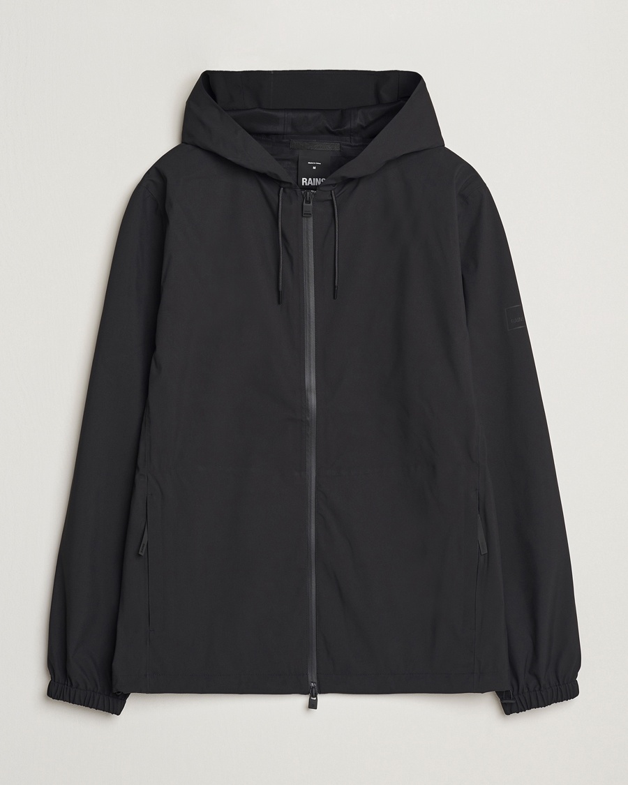 Homme | | RAINS | Suva Hooded Waterproof Jacket Black