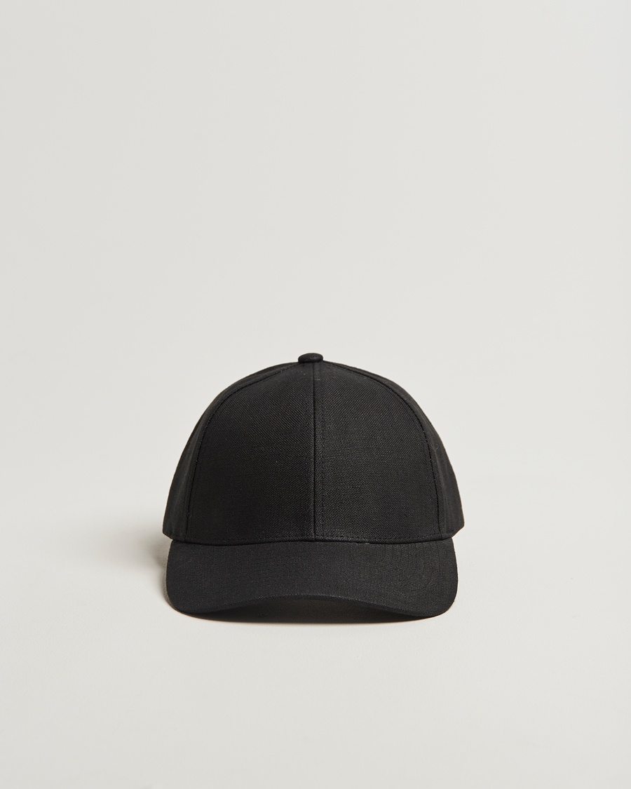 Varsity Headwear Linen Baseball Cap Licorice Black – Noir