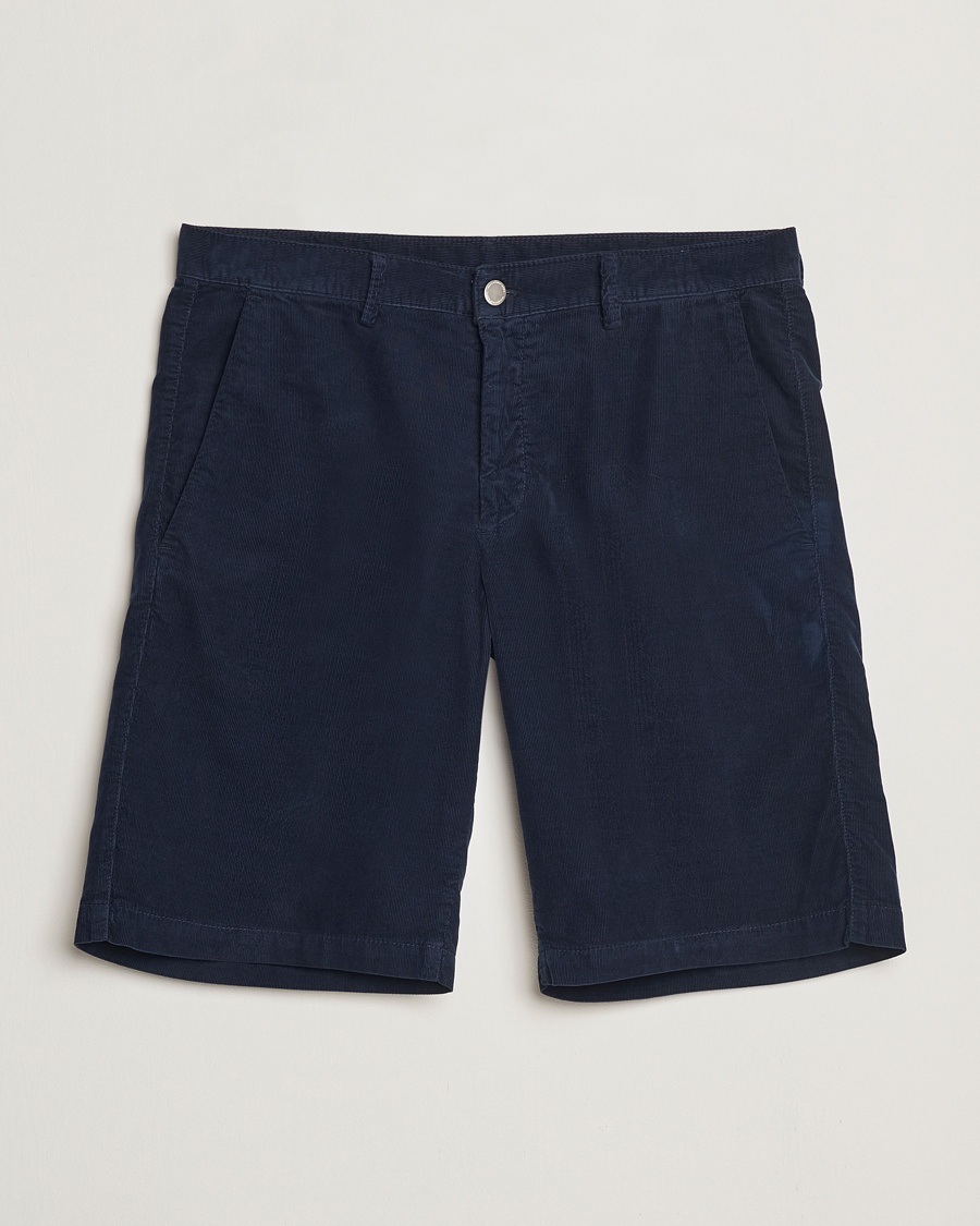 Heren | Korte broek | Massimo Alba | Vela Baby Corduroy Shorts Navy