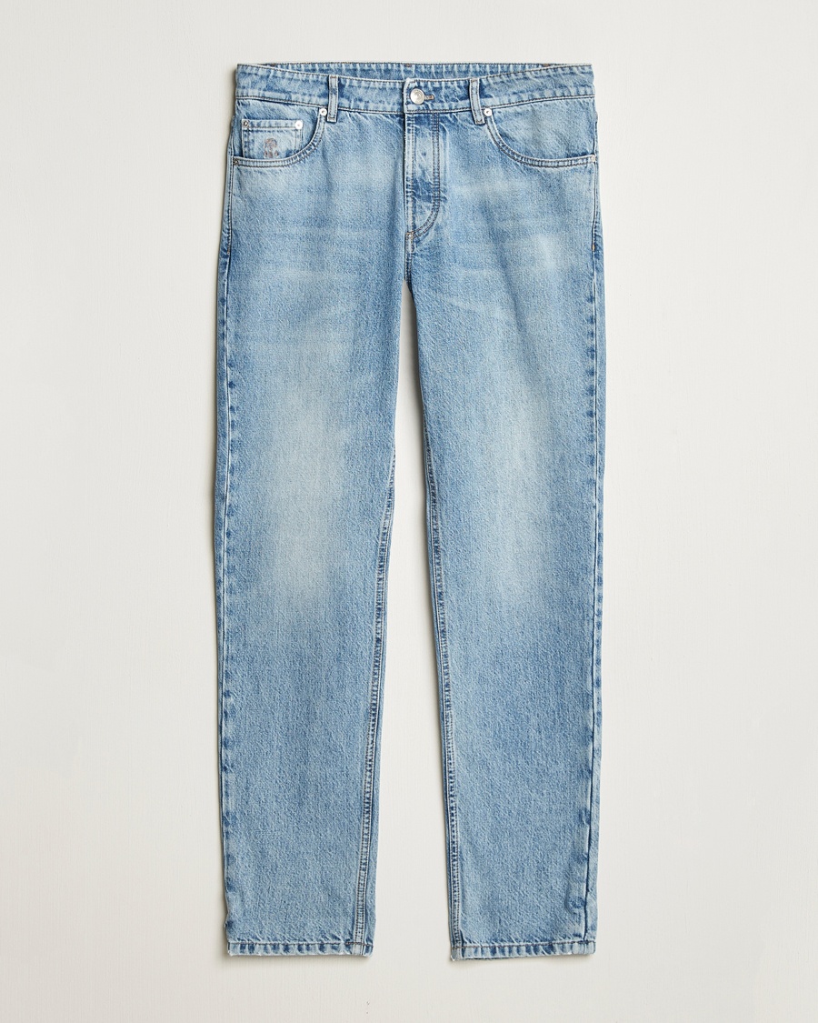 Heren | Blauwe jeans | Brunello Cucinelli | Traditional Fit Jeans Light Denim