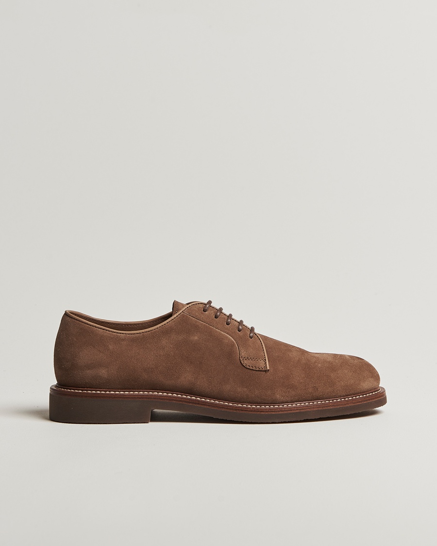 Homme | Derbies | Brunello Cucinelli | Plain Toe Derby Brown Suede