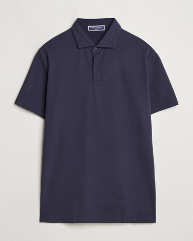 Charles Tyrwhitt Short Sleeve Cotton Pique Polo Navy – Blauw