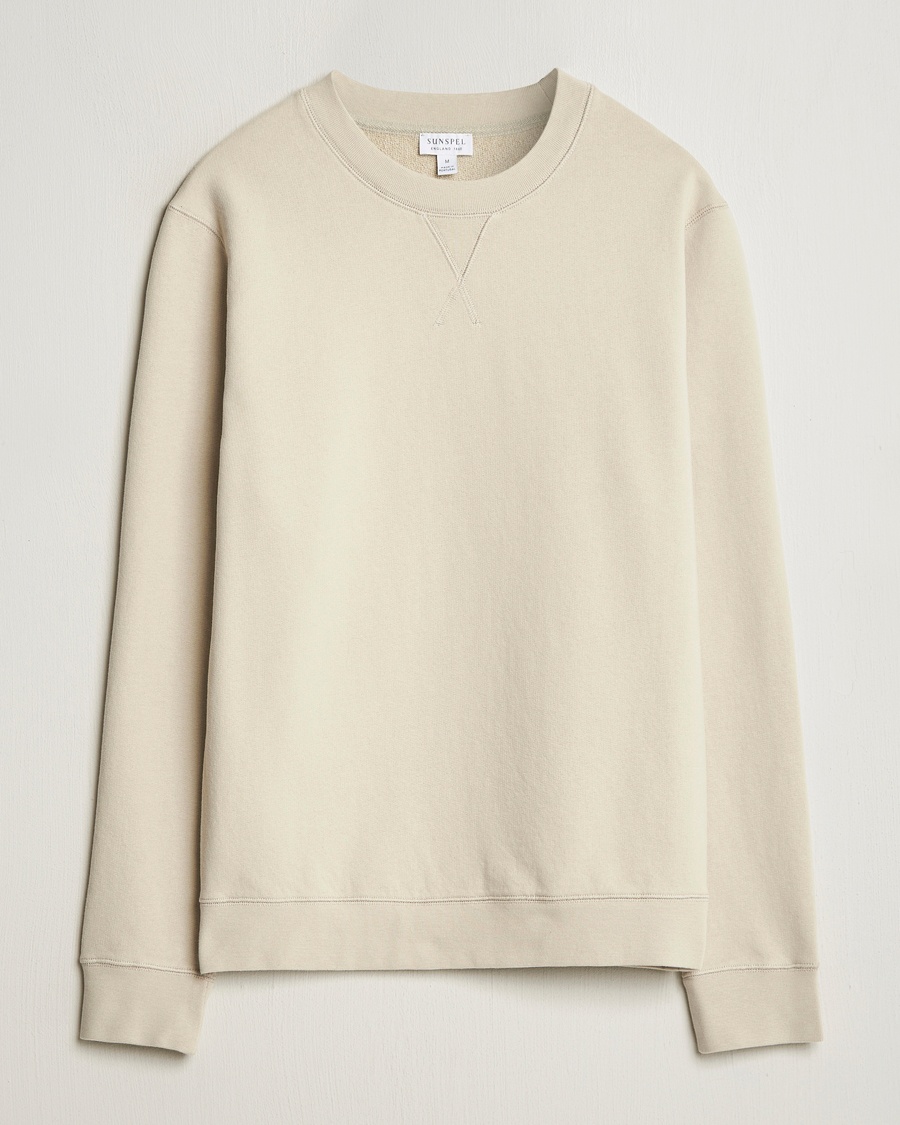 Homme | | Sunspel | Loopback Sweatshirt Ash Grey
