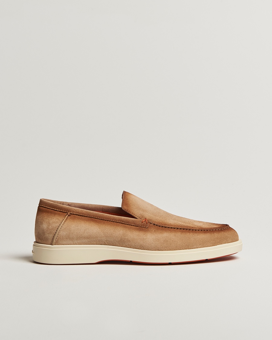 Homme | | Santoni | Detroit Loafers Beige Suede