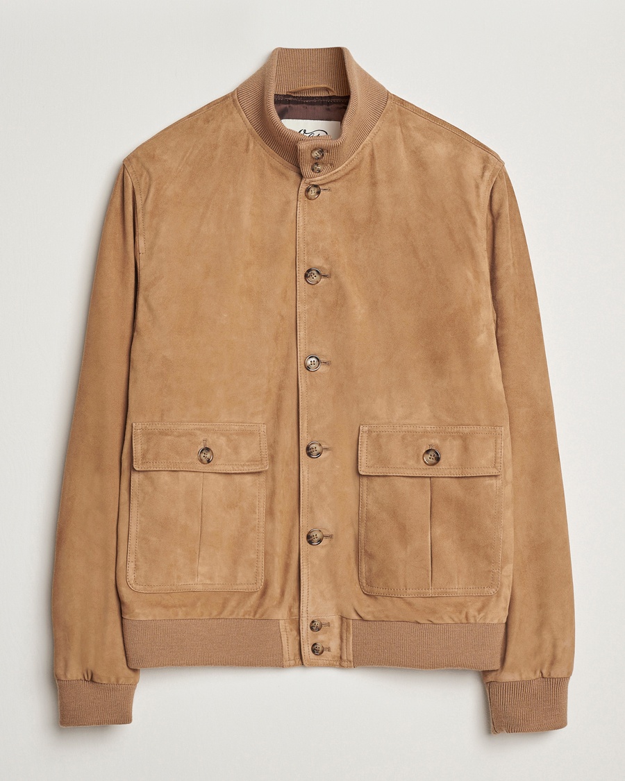 Homme | Vestes D'Automne | Valstar | Valstarino Suede Jacket Arachide