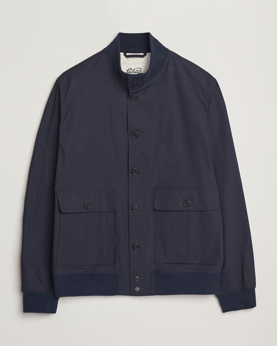Homme | | Valstar | Valstarino Lightweight Cotton Jacket Navy
