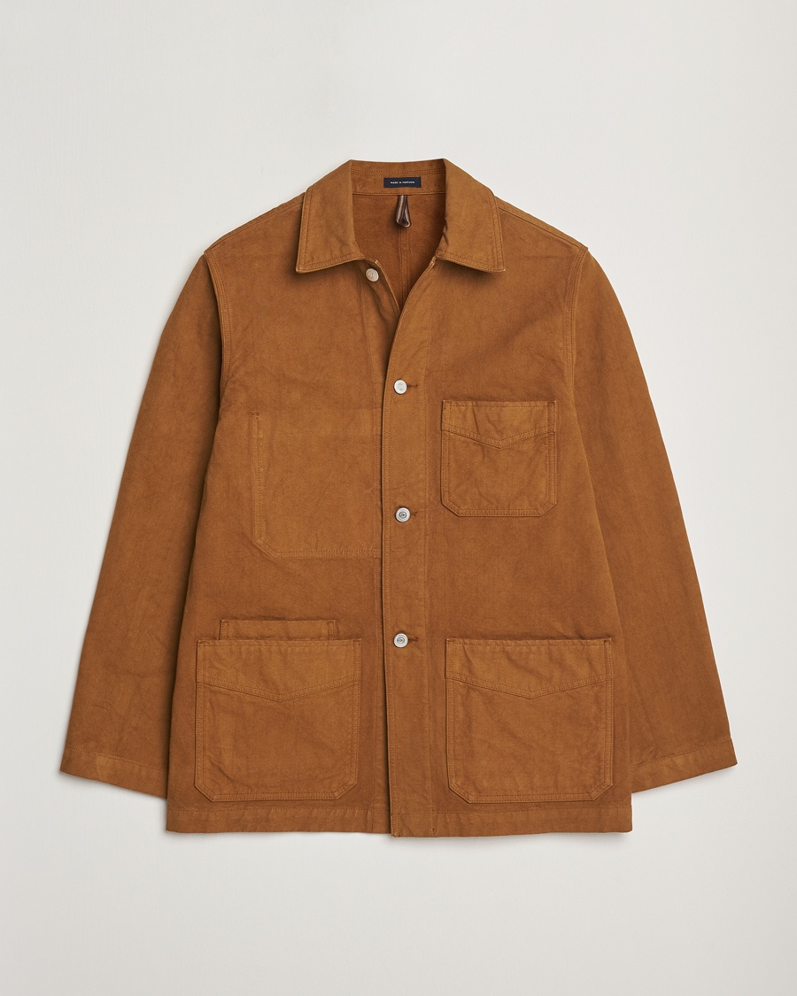 Drake's Duck Cotton Canvas Chore Jacket Tobacco – Bruin