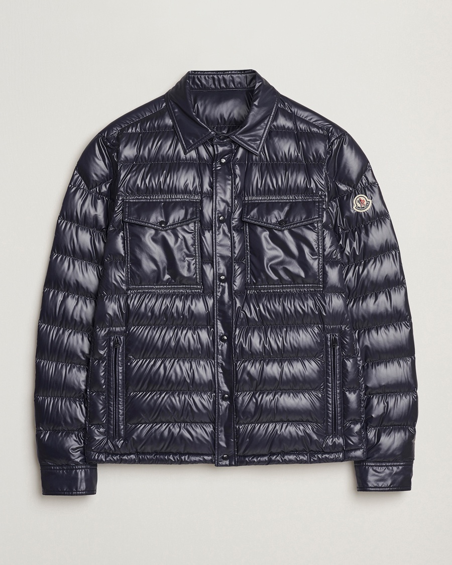 Homme | | Moncler | Chambly Down Shirt Jacket Navy