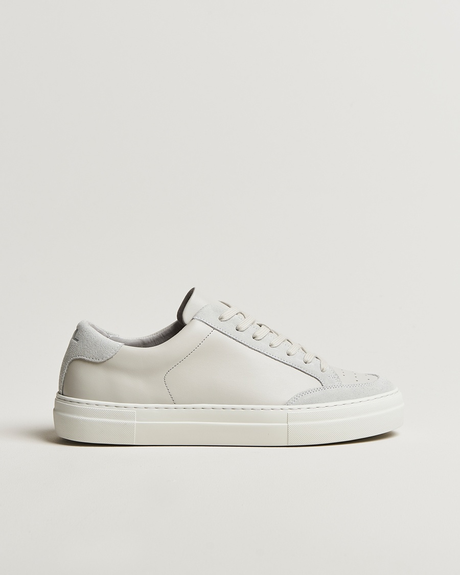 Homme | Baskets Basses | J.Lindeberg | Art Signature Leather Sneaker Light Grey