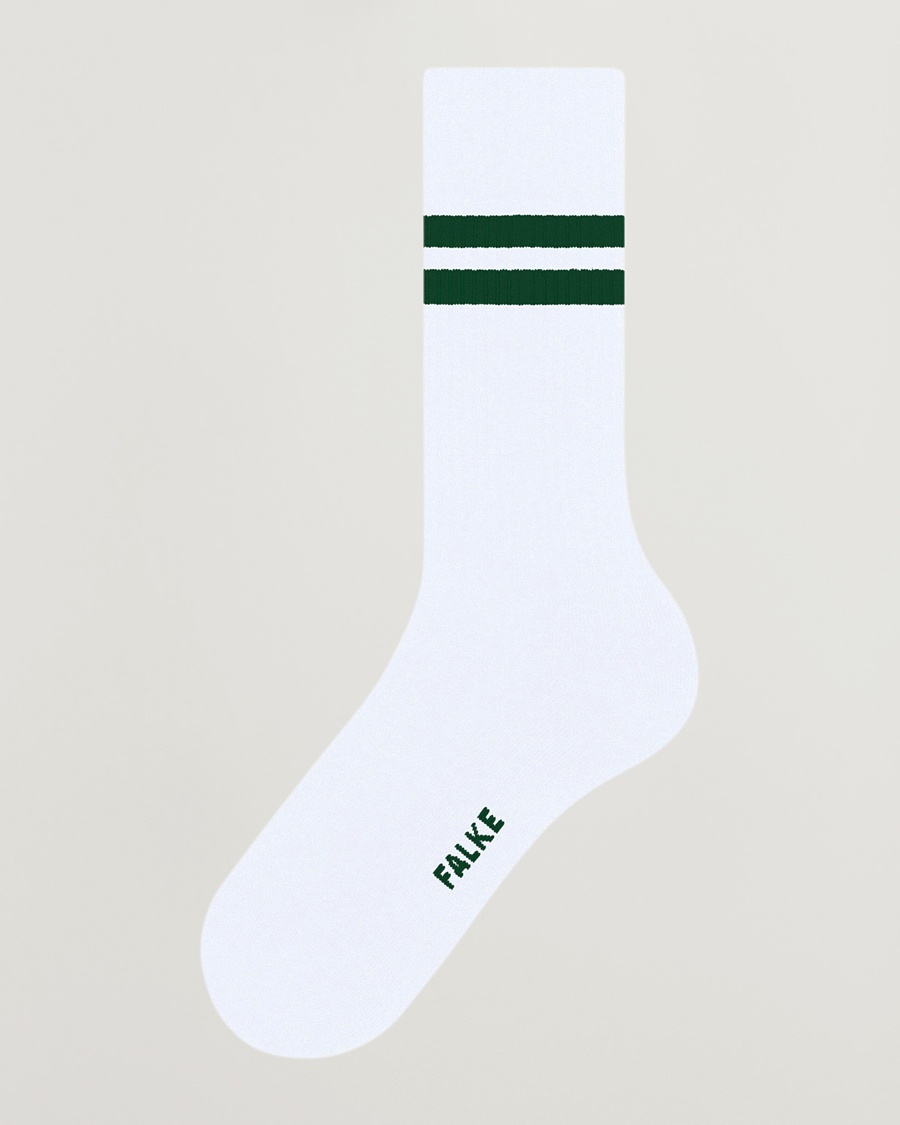 Falke Dynamic Tennis Sock White/Green – Blanc