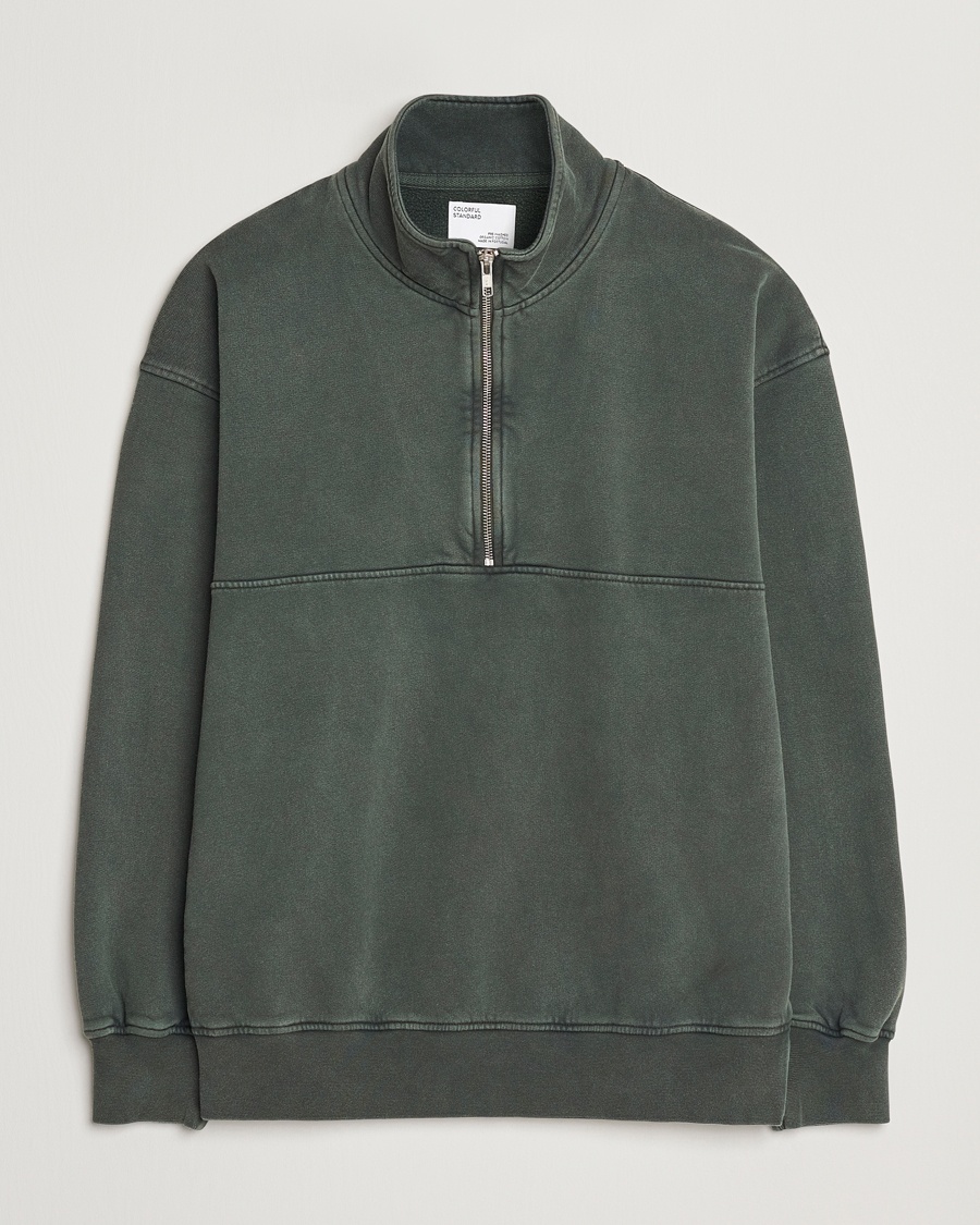 Colorful Standard Classic Organic Half-Zip Midnight Forest – Vert