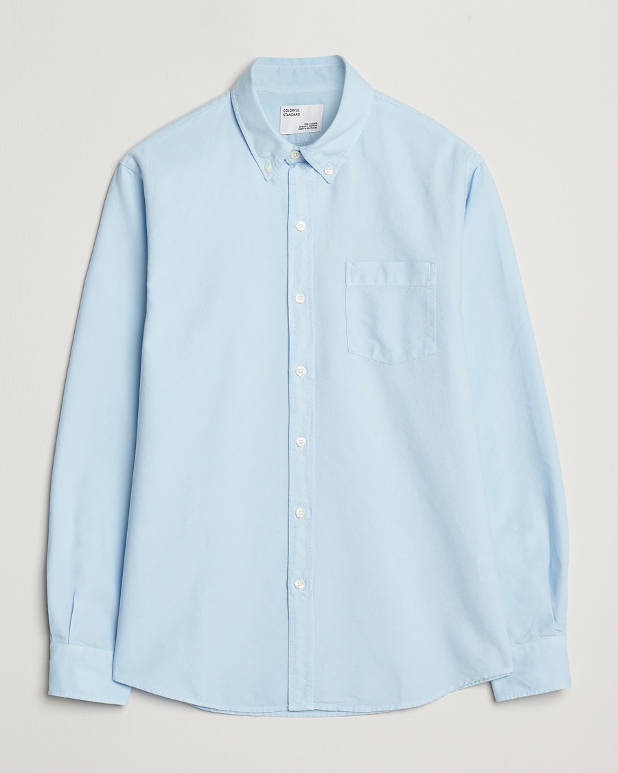 Colorful Standard Classic Organic Oxford Button Down Shirt Polar Blue – Bleu