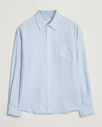 Homme | Colorful Standard | Colorful Standard | Garment Dyed Linen Shirt Polar Blue
