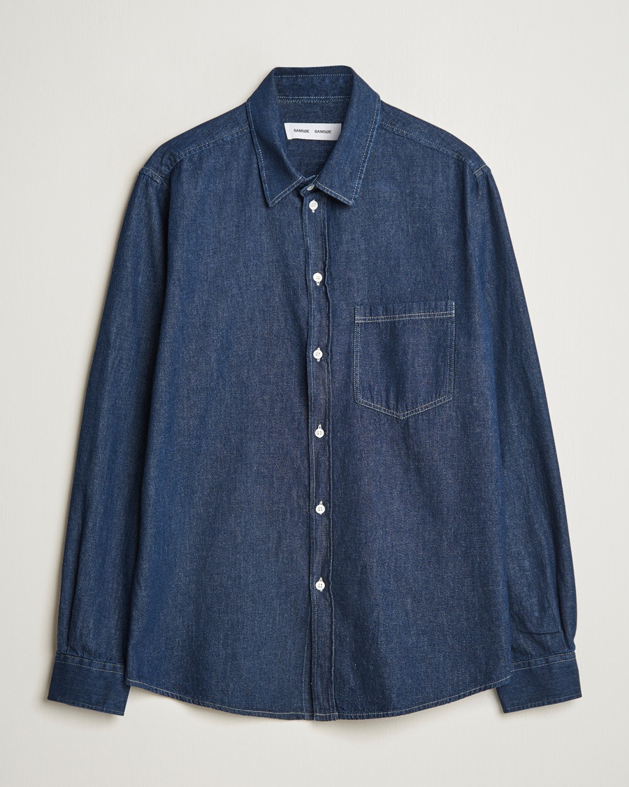 Homme | Business & Beyond | Samsøe Samsøe | Ryan Chambray Shirt Salute Blue