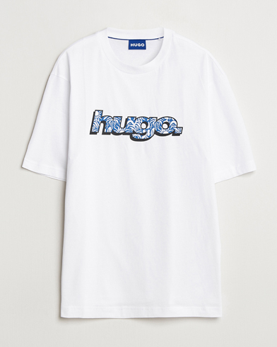 Heren | T-shirts | HUGO | Nugibol 3D Logo Crew Neck T-Shirt White
