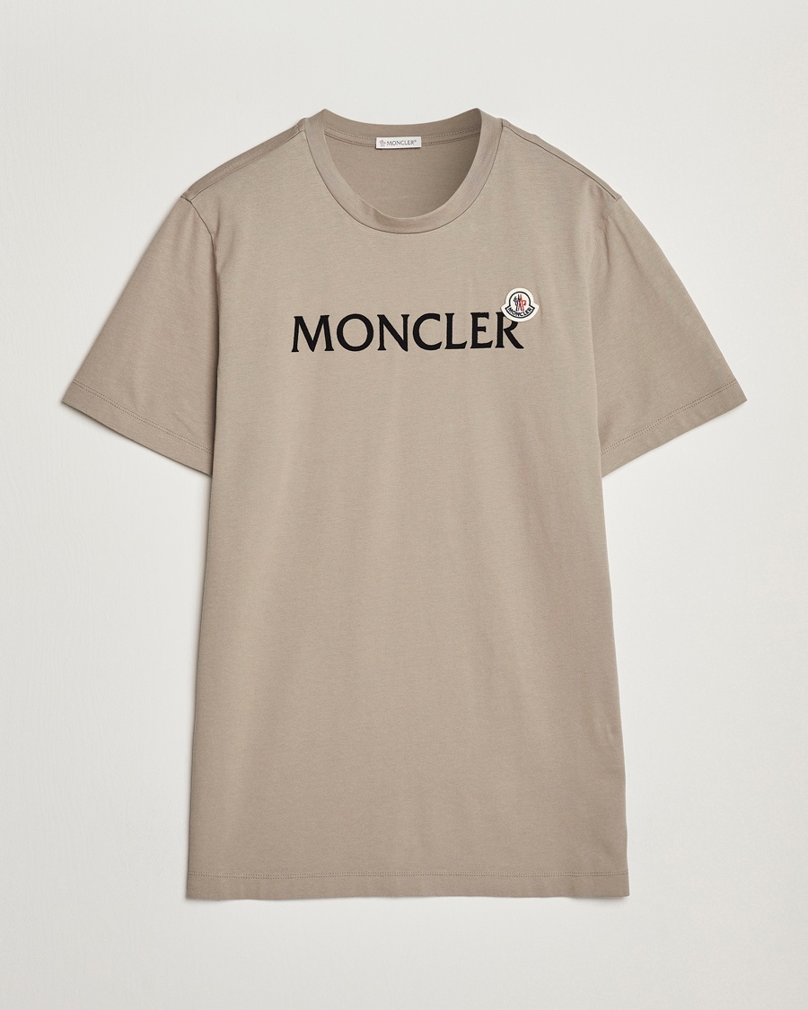 Homme | | Moncler | Lettering Logo T-Shirt Beige