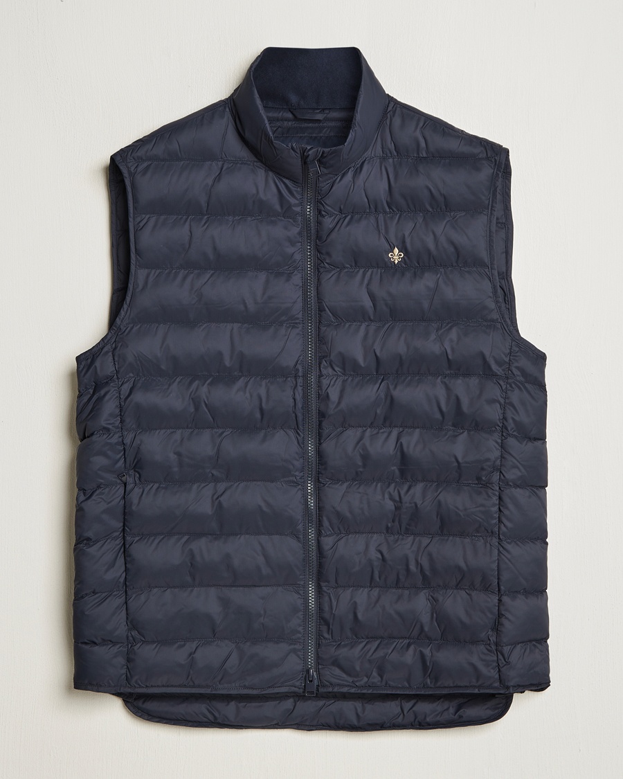 Morris Norfolk Liner Vest Navy – Bleu