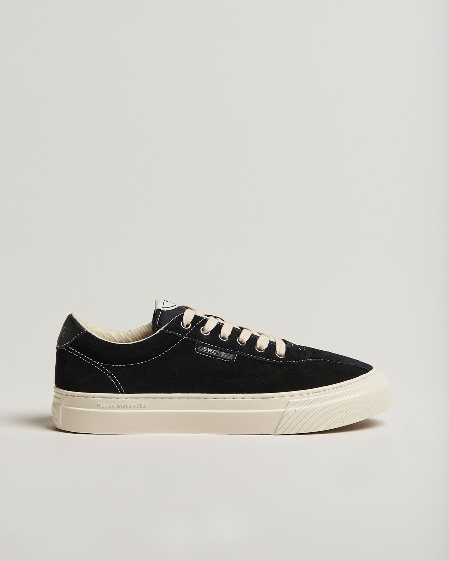 Stepney Workers Club Dellow 02 Cupsole Suede Sneaker Black – Zwart
