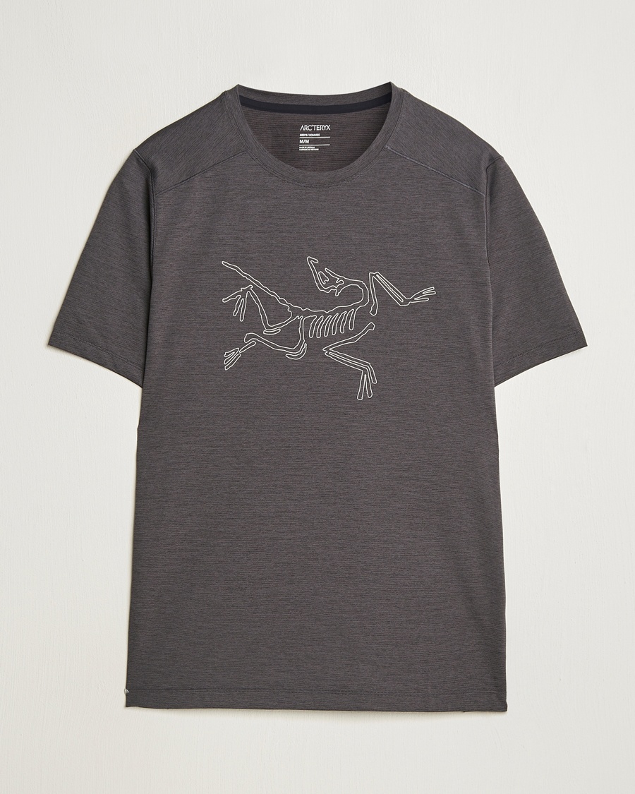 Heren | T-Shirts | Arc'teryx | Cormac Bird Logo Crew Neck T-Shirt Black Heather
