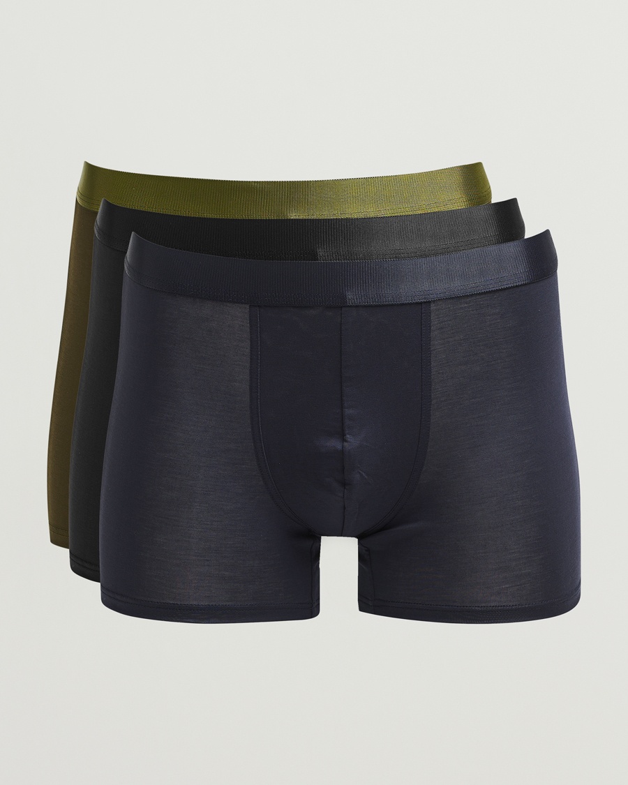CDLP 3-Pack Boxer Briefs Black/Navy/Olive – Meerkleurig
