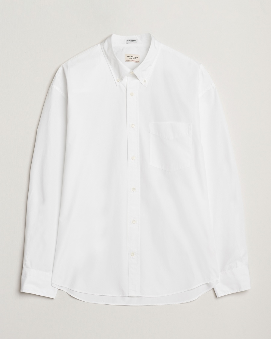 Heren | GANT | GANT 240 Mulberry Street | Oversized Poplin Shirt White