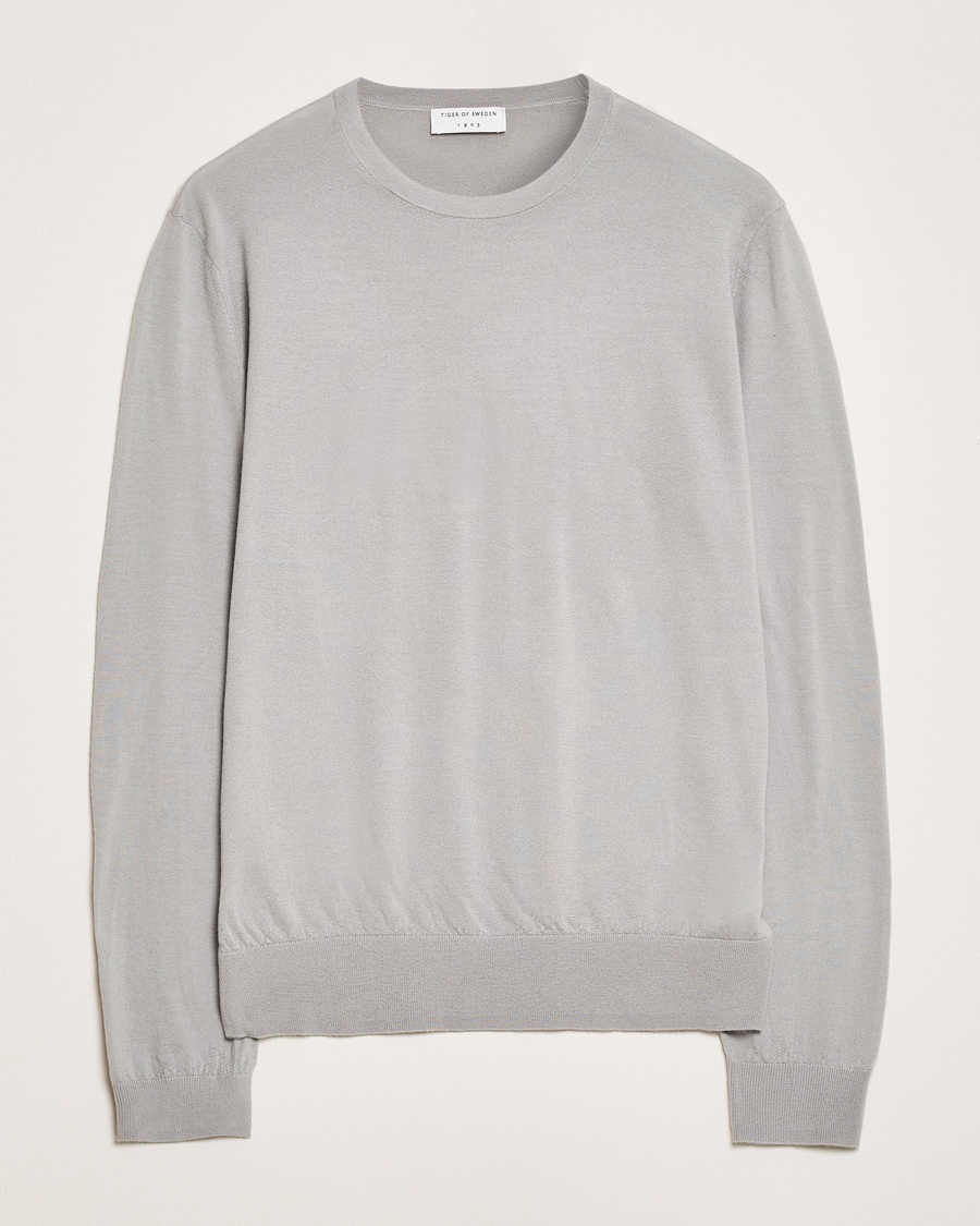 Heren | Tiger of Sweden | Tiger of Sweden | Connor Merino Sweater Granite