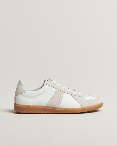 Homme | Chaussures En Daim | Novesta | German Army Trainer White