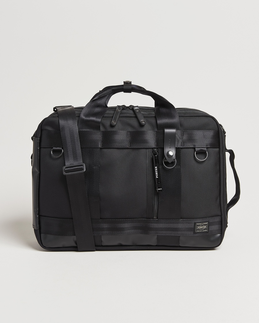 Heren | Aktetassen | Porter-Yoshida & Co. | Heat 3Way Briefcase Black